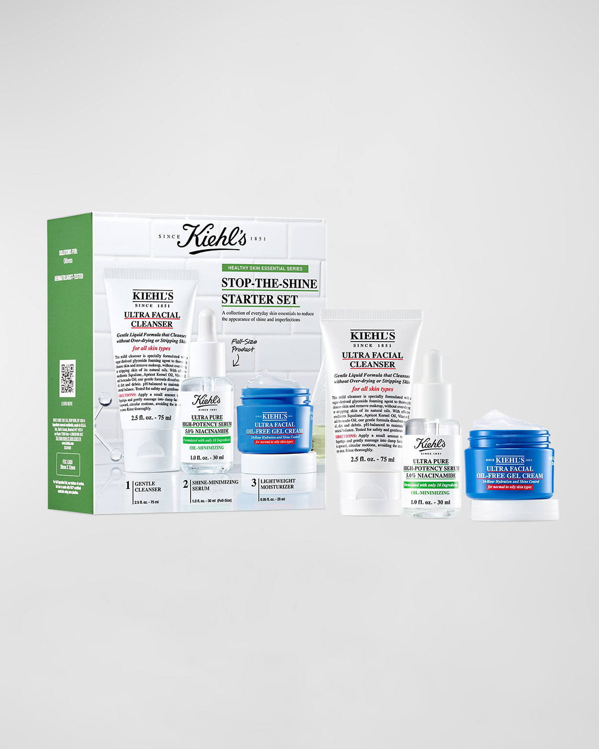 Shop Kiehl's Since 1851 Stop-the-shine Starter Set ($73 Value)