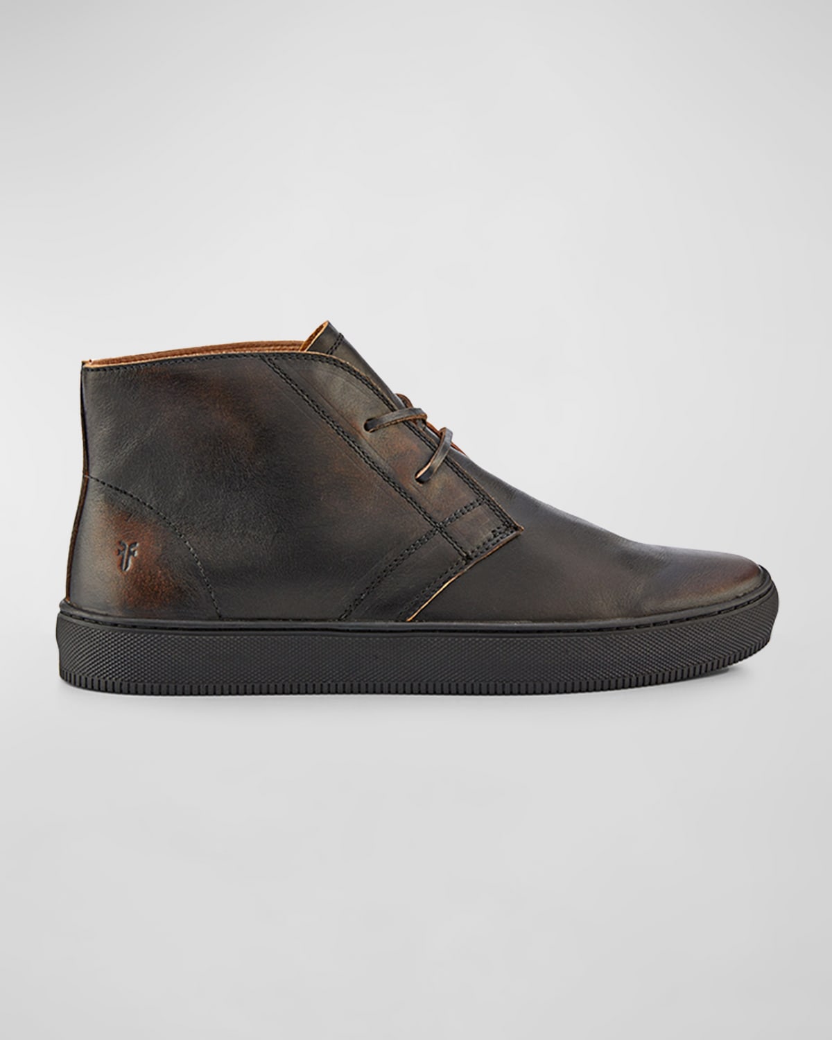 Frye Men's Astor Sneaker-sole Leather Chukka Boots In Black