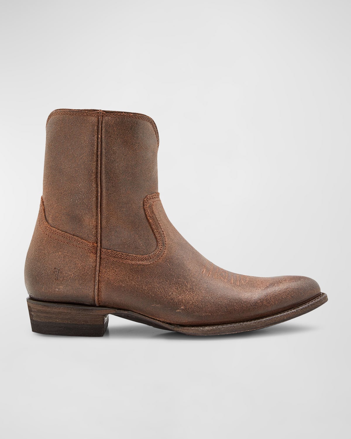 Frye Men's Austin Side-zip Leather Boots In Brown