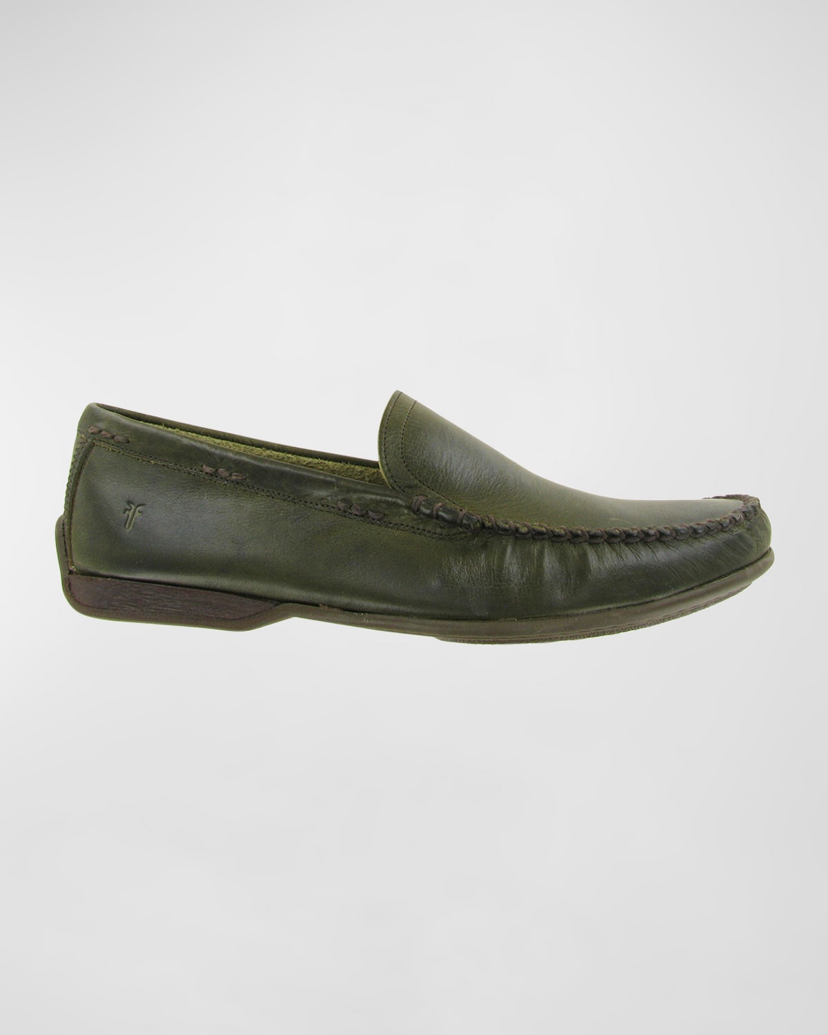 Frye Men's Lewis Leather Venetian Loafers In Olive