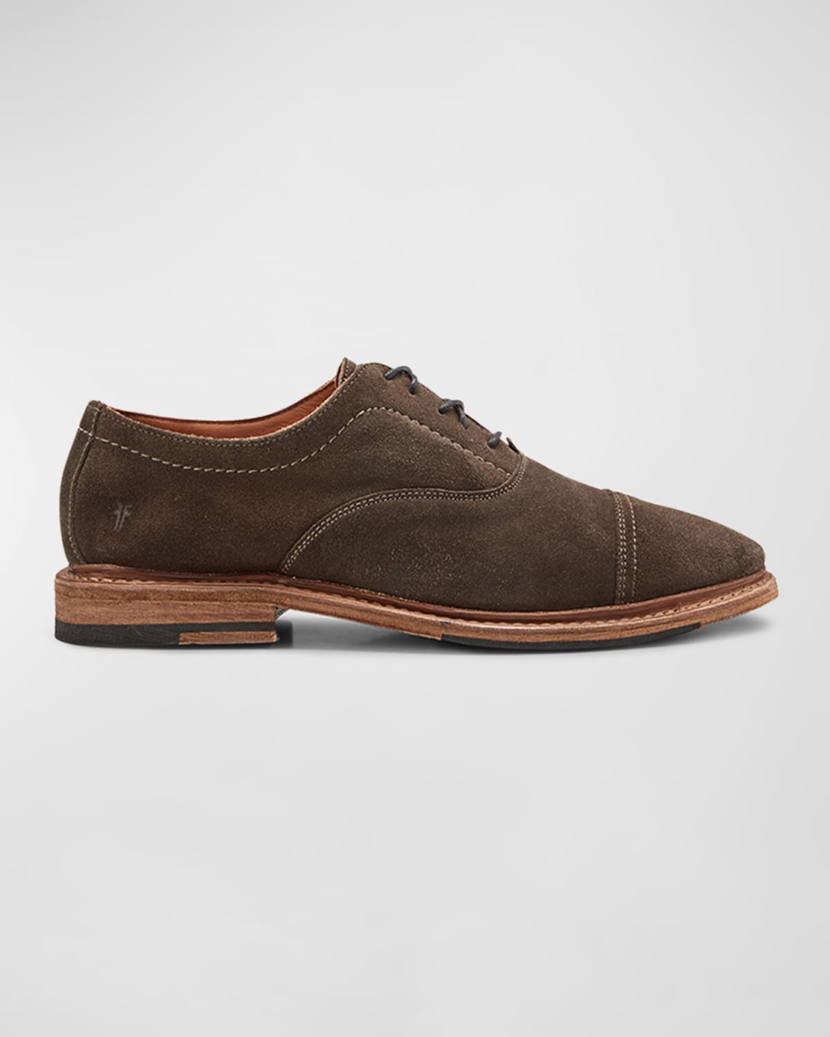 Frye Men's Paul Slip-on Leather Oxfords In Charcoal