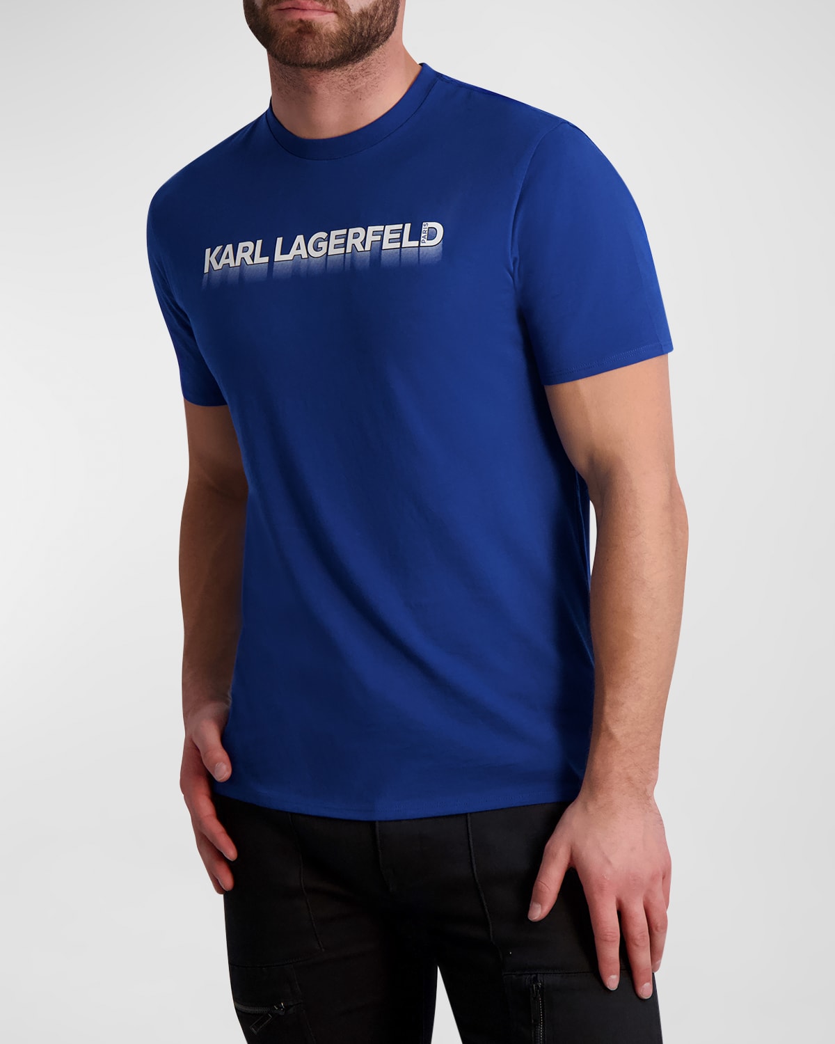 Karl Lagerfeld Paris Men's Shadow Logo T-Shirt