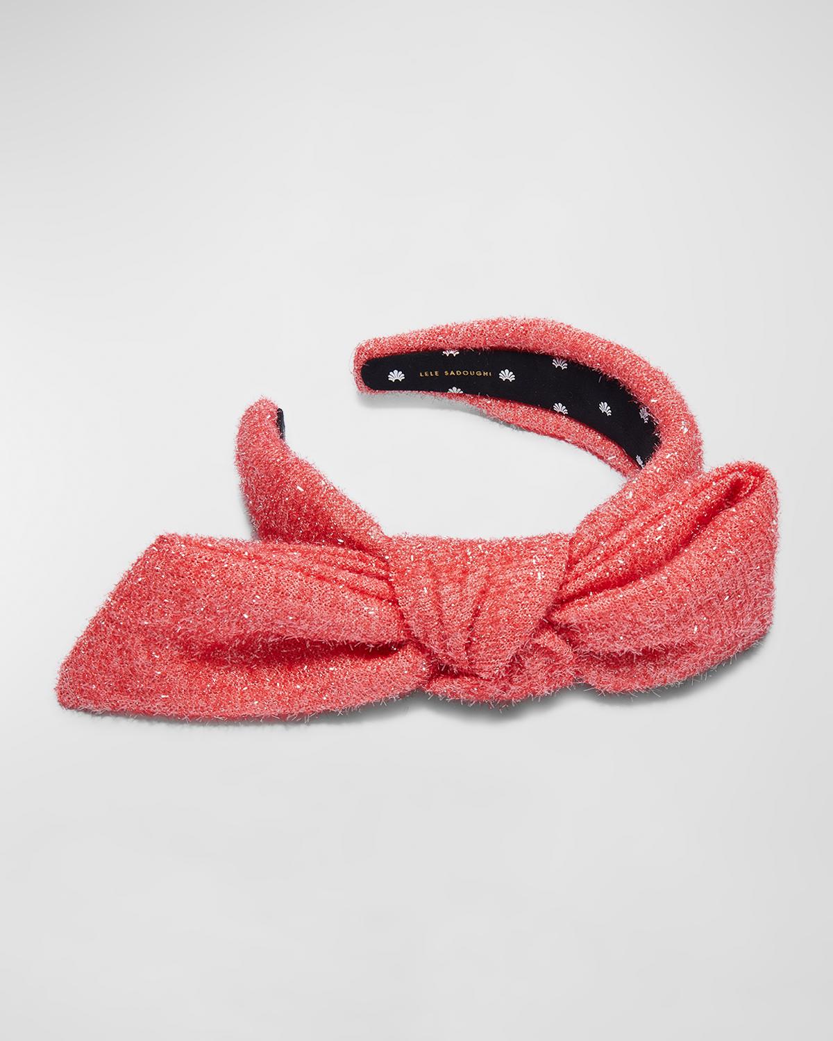 Lele Sadoughi Holly Moire Headband Lele Sadoughi x MARILYN MONROE Jet Pavé Kiss Headband  main image 4