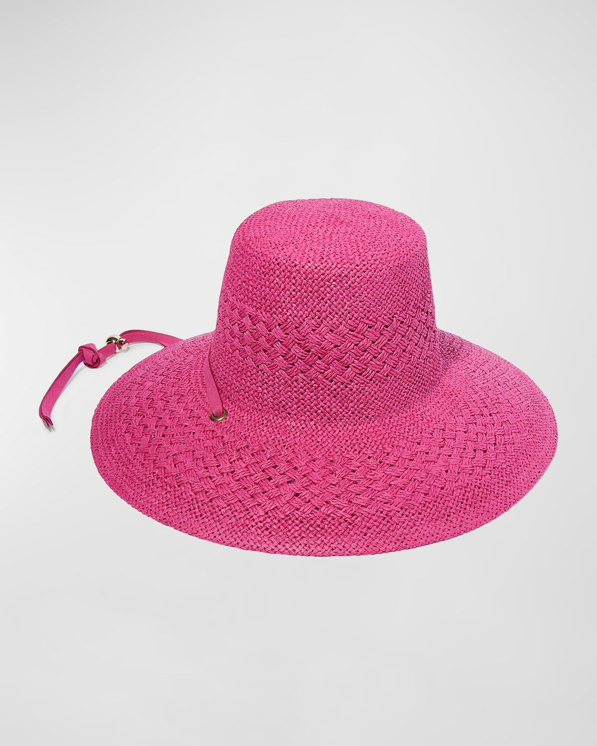 Lele Sadoughi Brielle Straw Hat In Fuschia