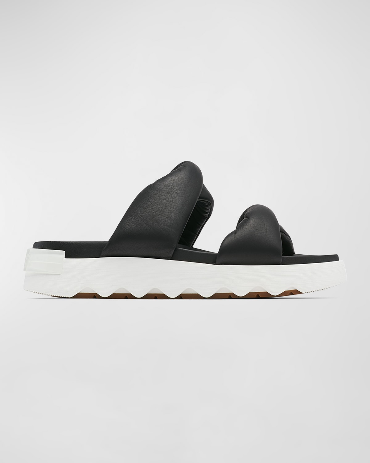 Shop Sorel Viibe Twist Dual-band Sandals Sandals In Black Sea Salt