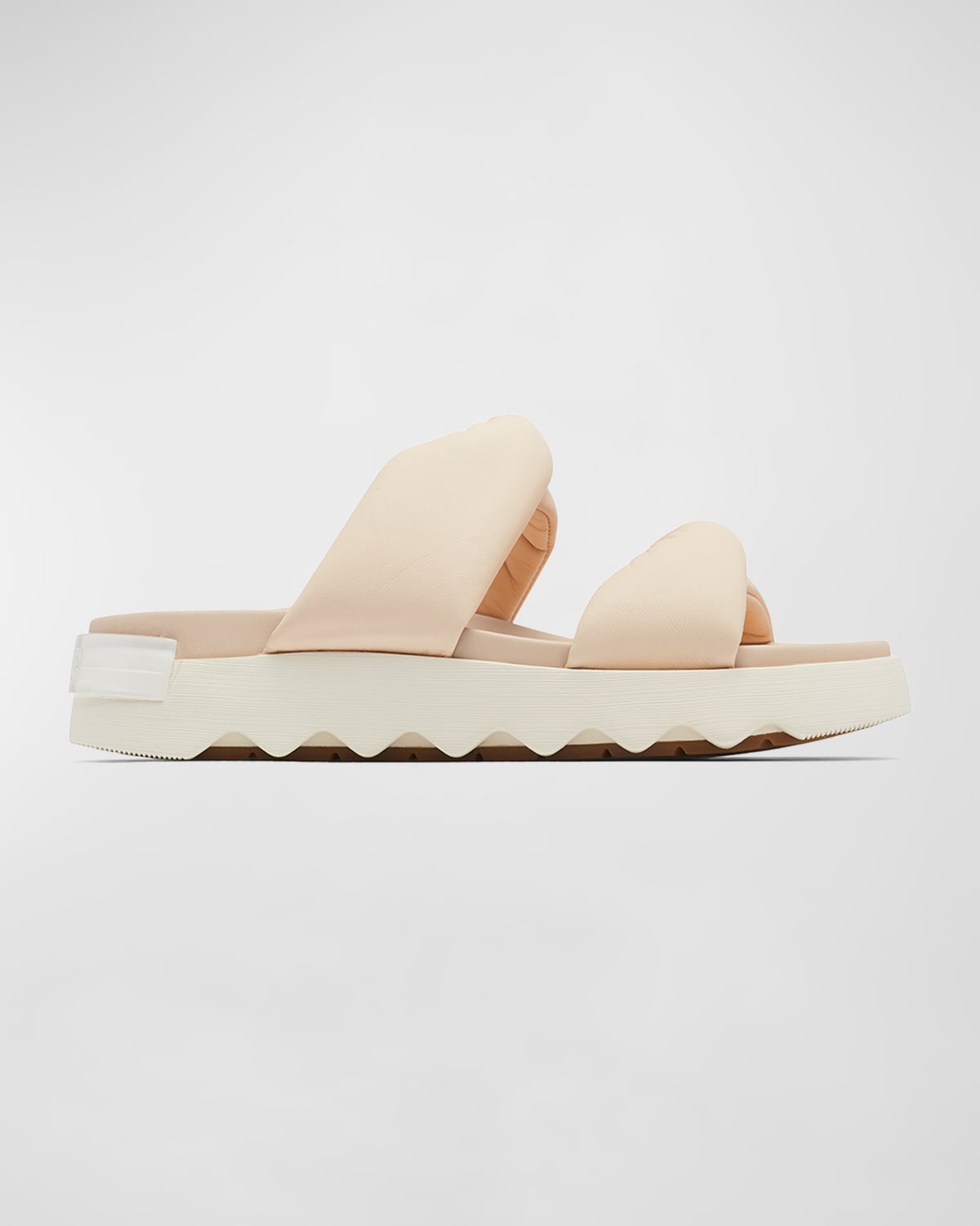 Sorel Viibe Twist Slide Sandal In Nova Sand Chalk