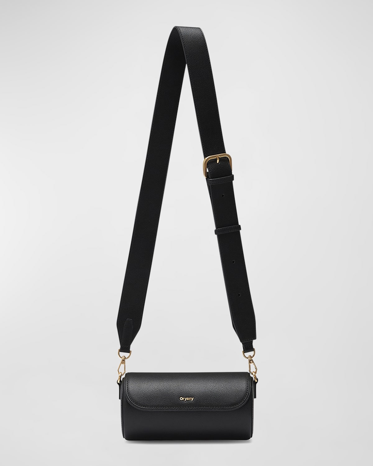 Oryany Giselle Flap Leather Crossbody Bag In Black