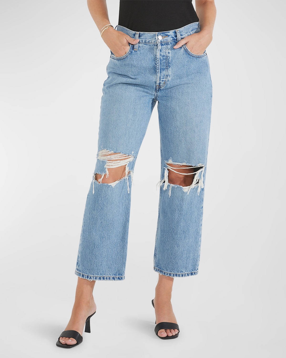 Altin Mid-Rise Loose Crop Jeans