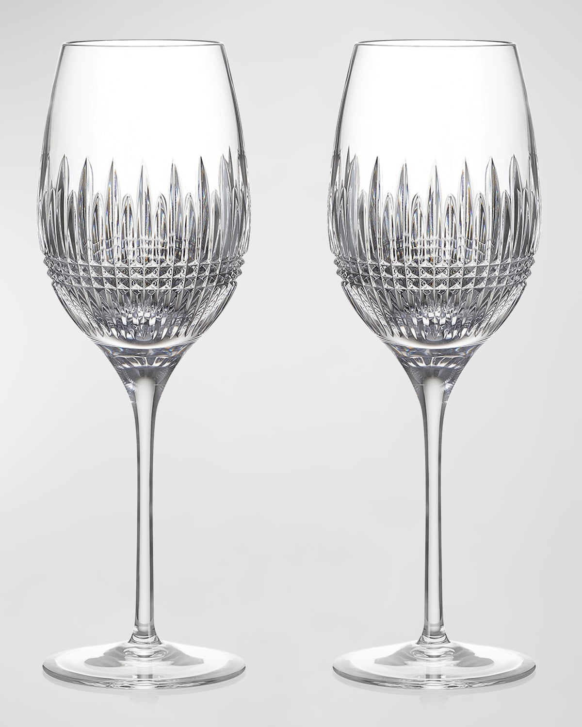 Waterford Crystal Lismore Diamond White Wine Glasses, Set Of 2