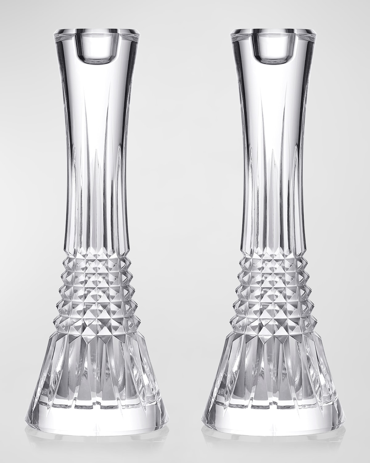 Lismore Diamond Candlesticks, Set of 2