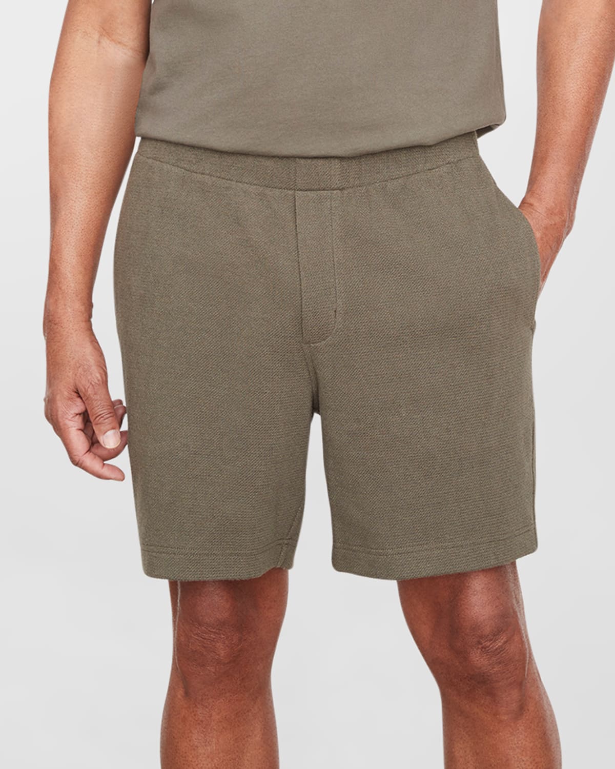 Men's Boucle Pull-On Shorts