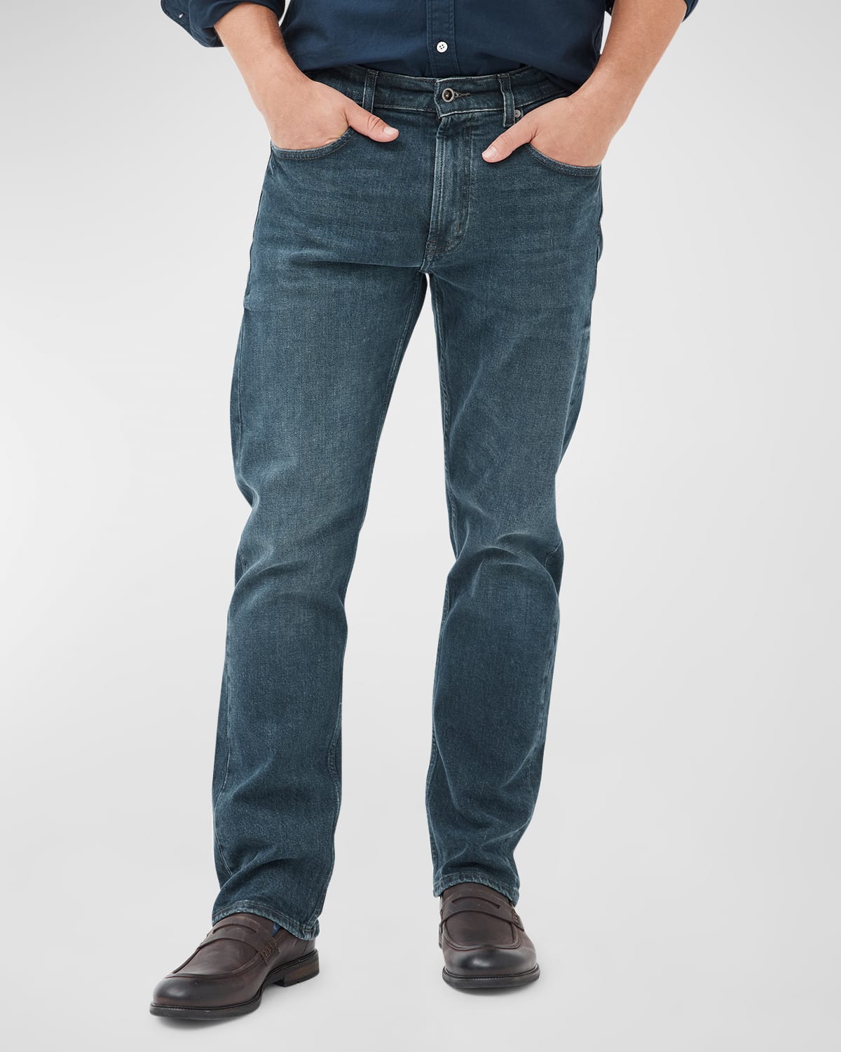 Men's Winton Straight Leg Stonewash Denim Jeans