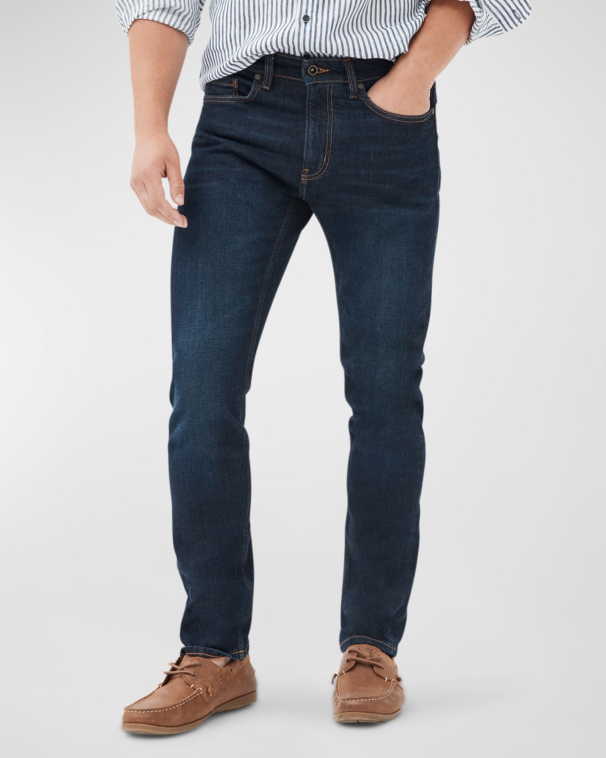 Shop Rodd & Gunn Men's Sutton Straight Leg Stretch Denim Jeans In Dark Blue