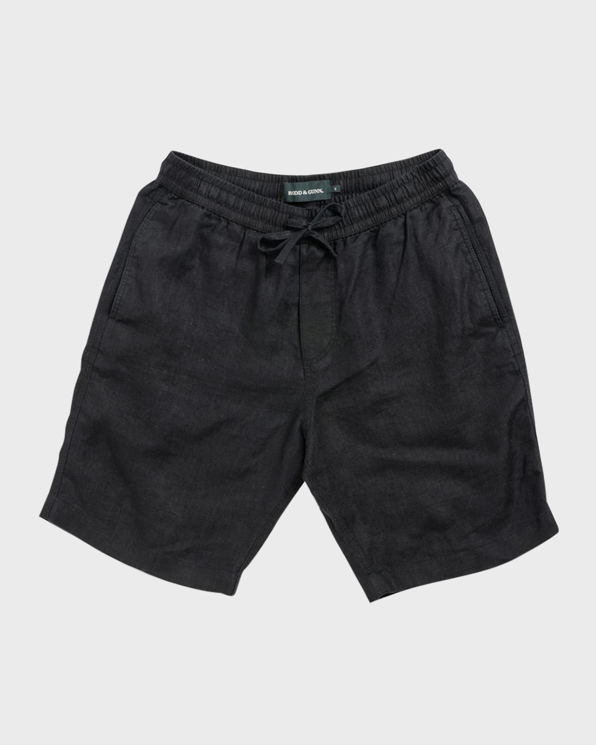 Rodd & Gunn Men's Linen Resort Drawstring Shorts In Nero