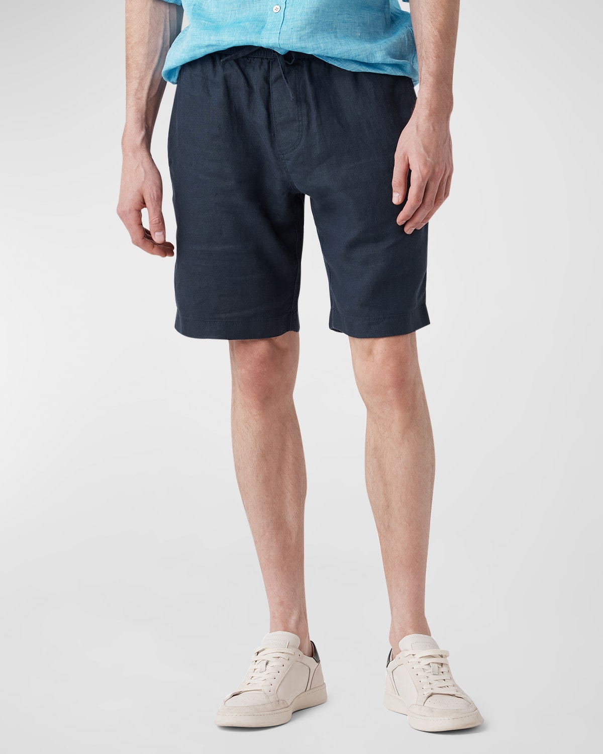Rodd & Gunn Men's Linen Resort Drawstring Shorts In Navy