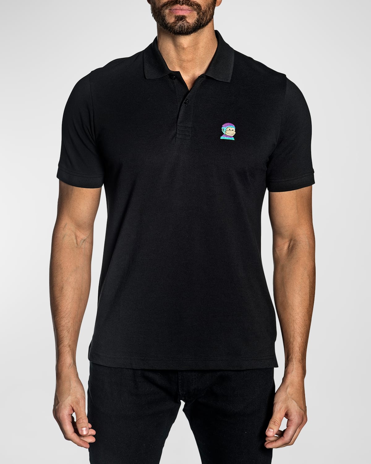 Men's NFT Embroidered Pima Cotton Polo Shirt