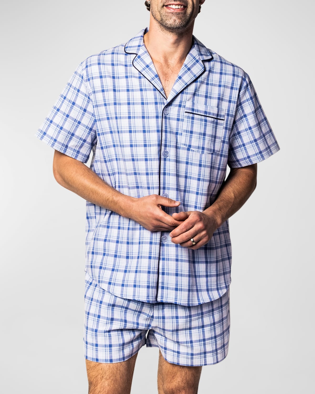 Men's Seafarer Tartan Short Pajama Set