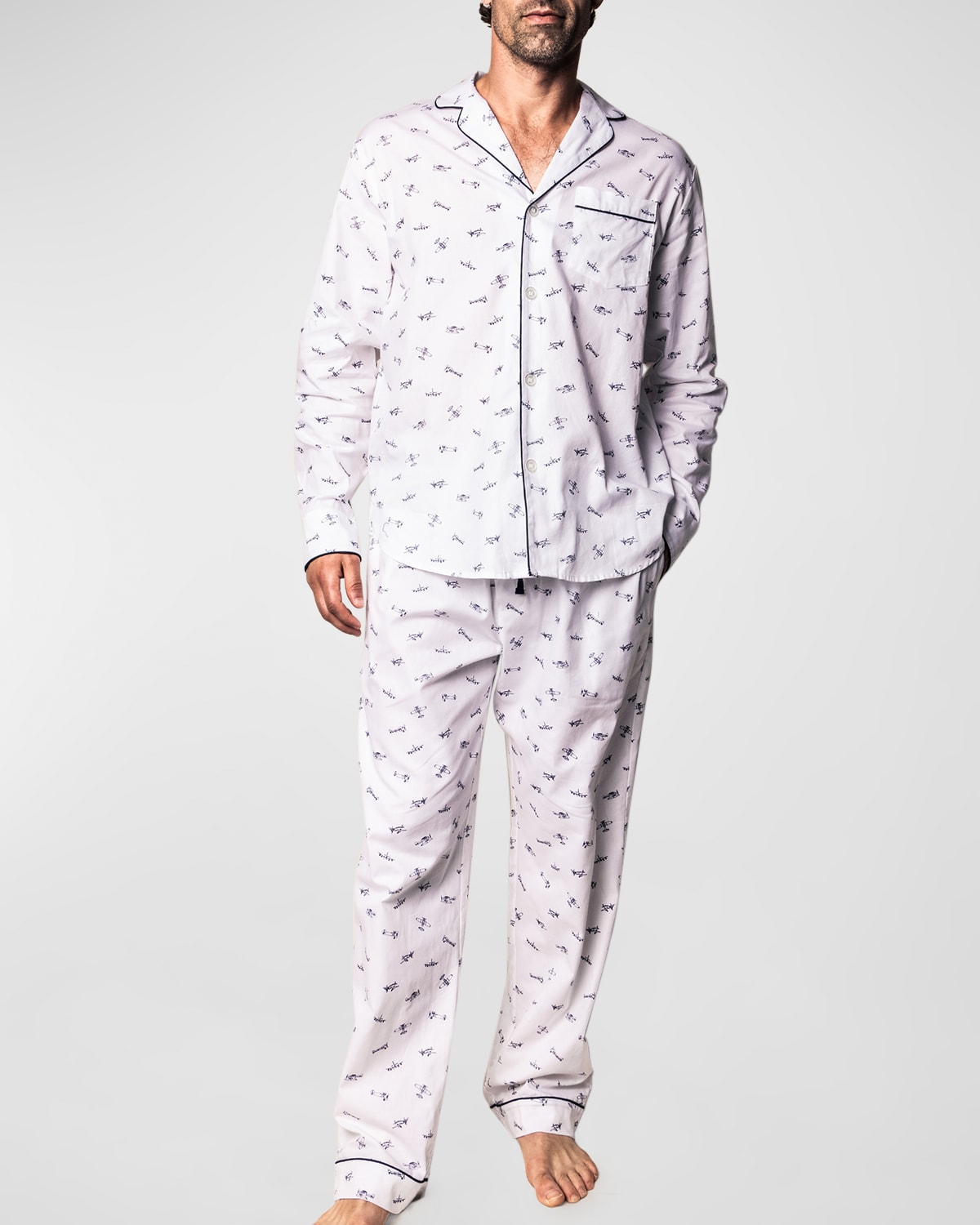 Men's Par Avion Long Pajama Set