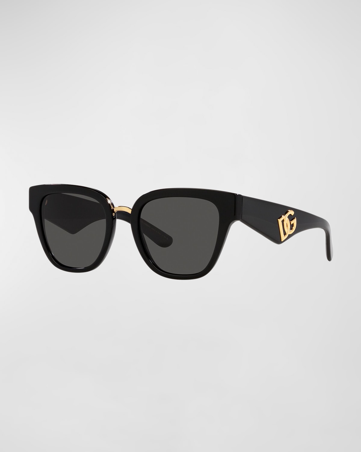 Dolce & Gabbana Dg Acetate & Plastic Butterfly Sunglasses In Dark Grey
