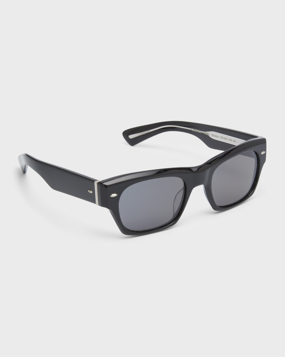 Oliver Peoples Kasdan Acetate & Crystal Rectangle Sunglasses In Black