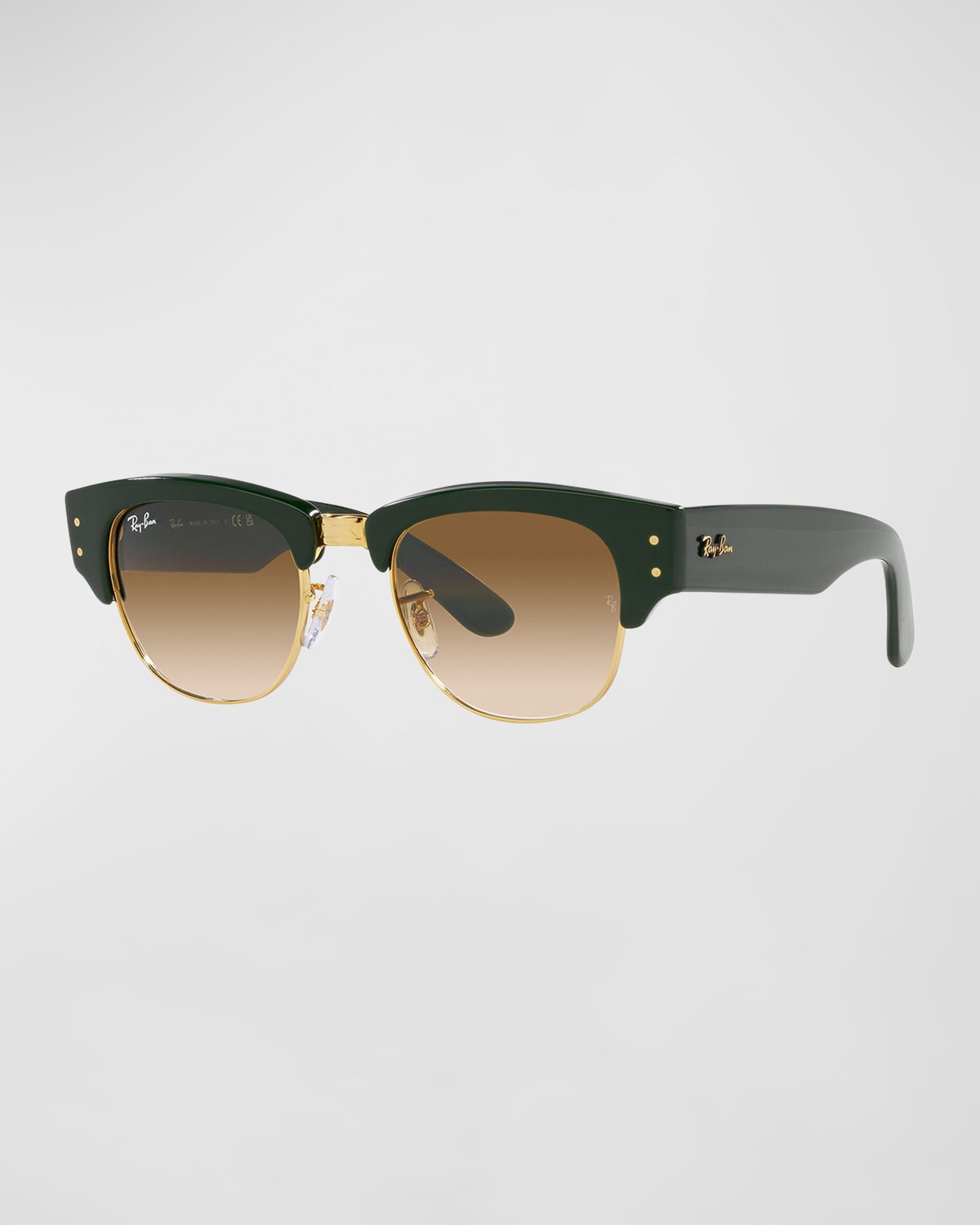 Shop Ray Ban Gradient Mega Clubmaster Square Plastic & Crystal Sunglasses, 53mm In Brown Gradient