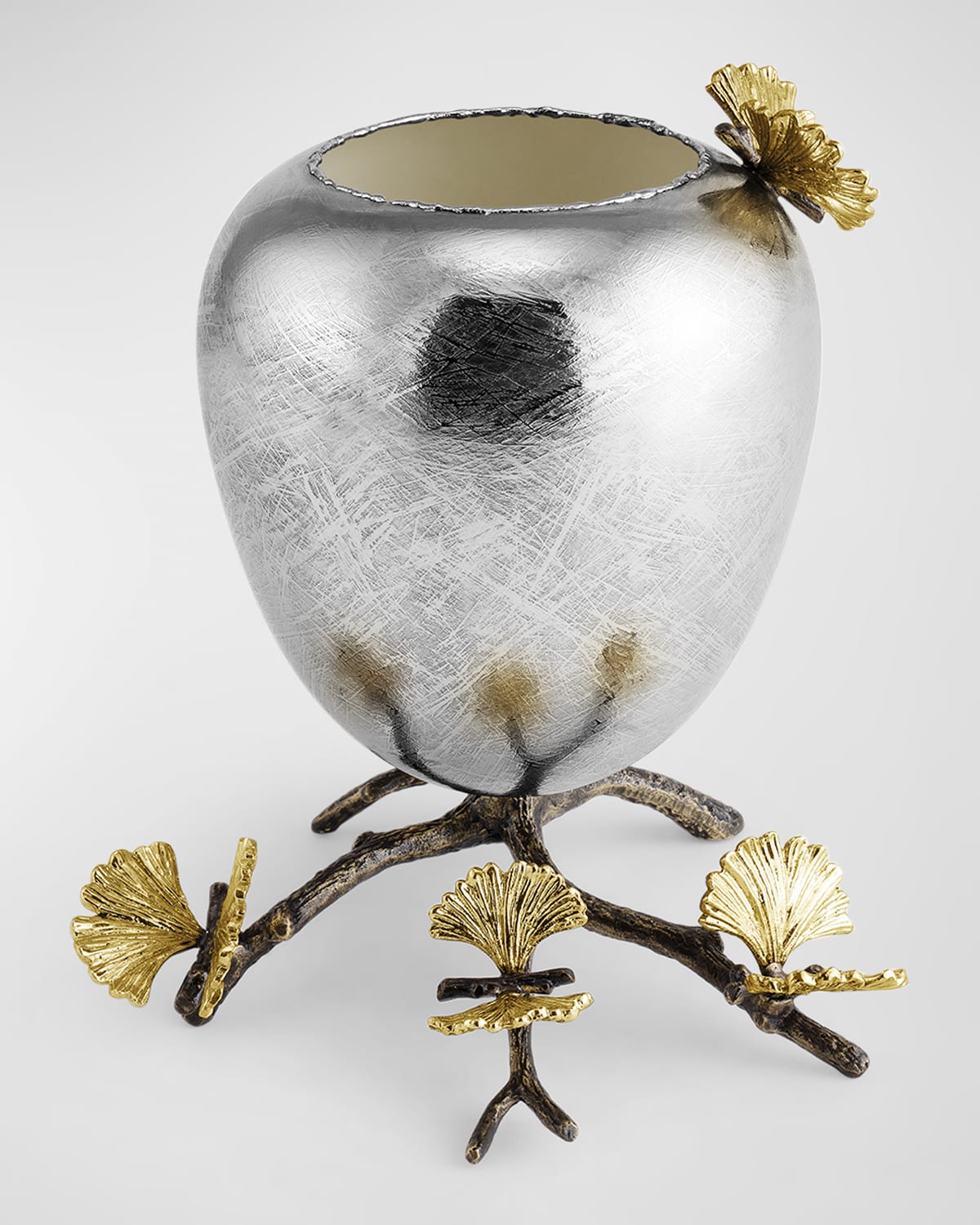 Butterfly Gingko Rose Vase