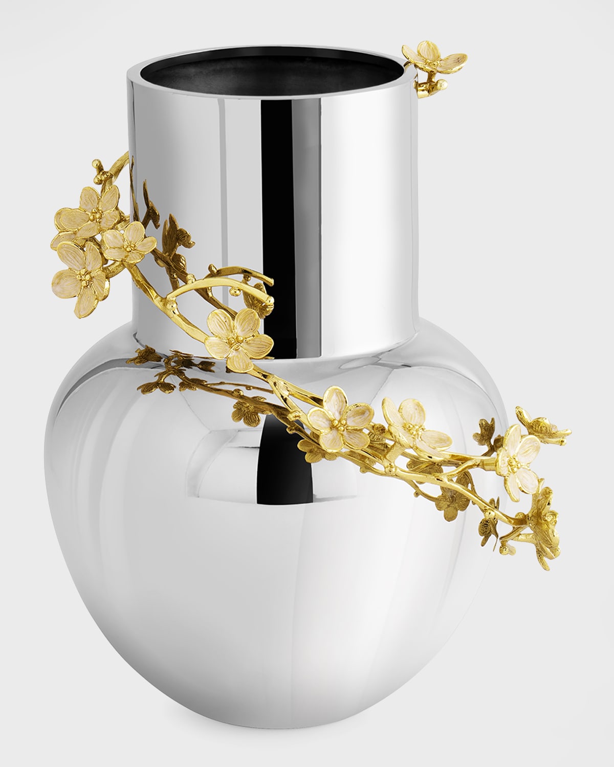Michael Aram Cherry Blossom Medium Stainless Steel Vase