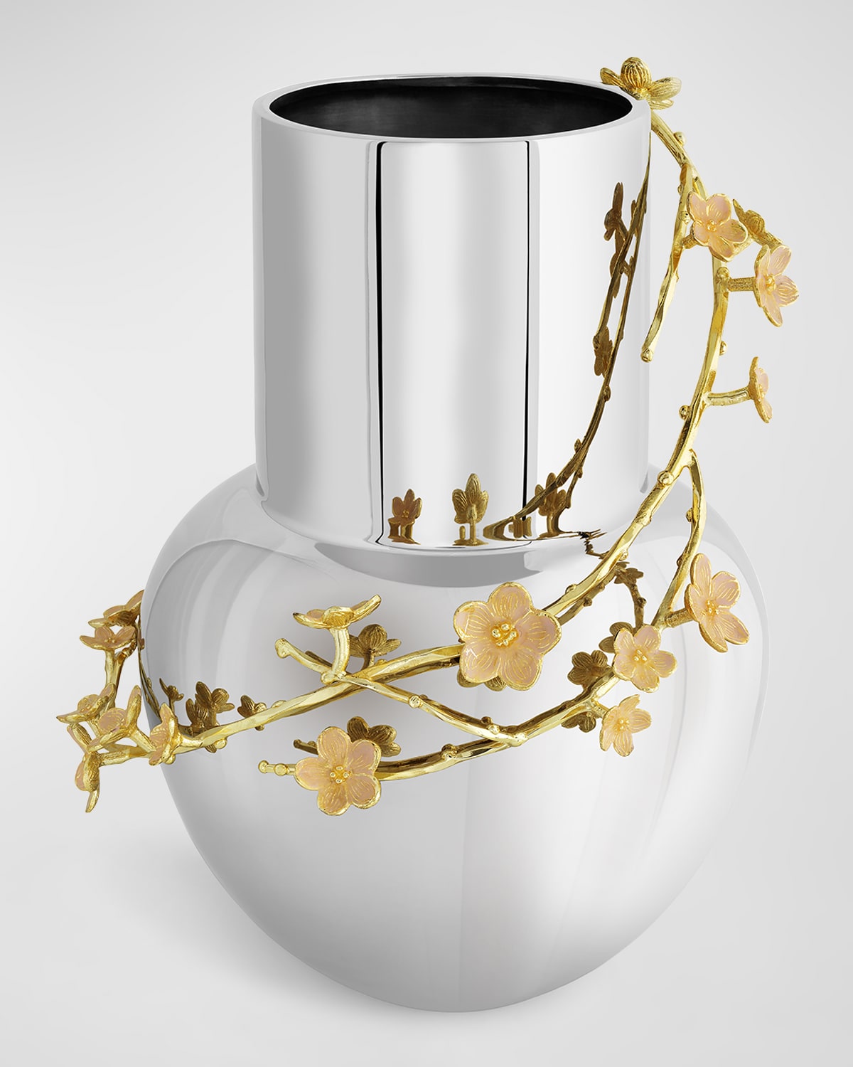 Michael Aram Cherry Blossom Large Stainless Steel Vase