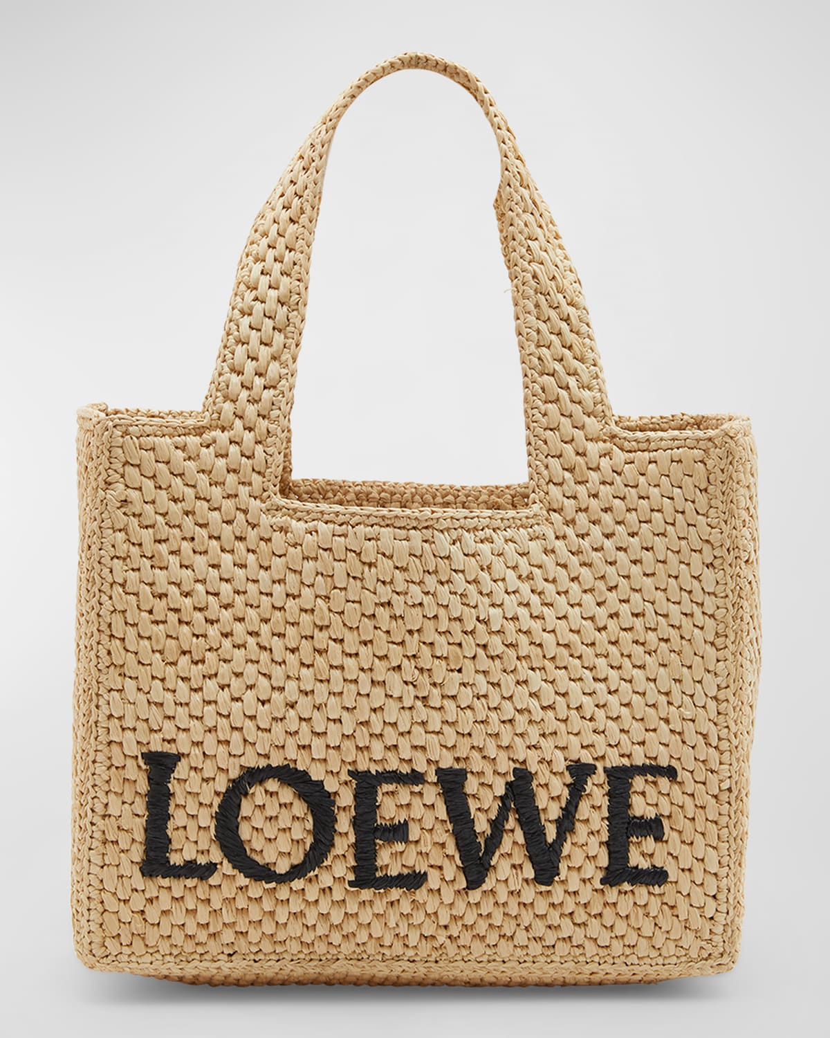 Loewe x Paula's Ibiza Drawstring Straw Bucket Bag