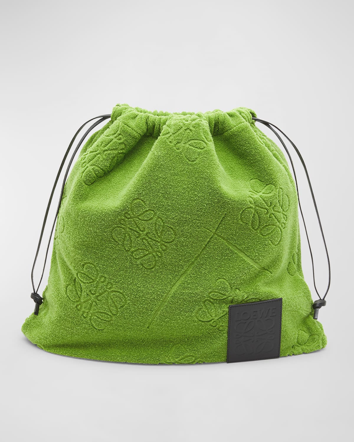 Loewe Anagram Towel Pouch Clutch Bag In 4100 Green | ModeSens