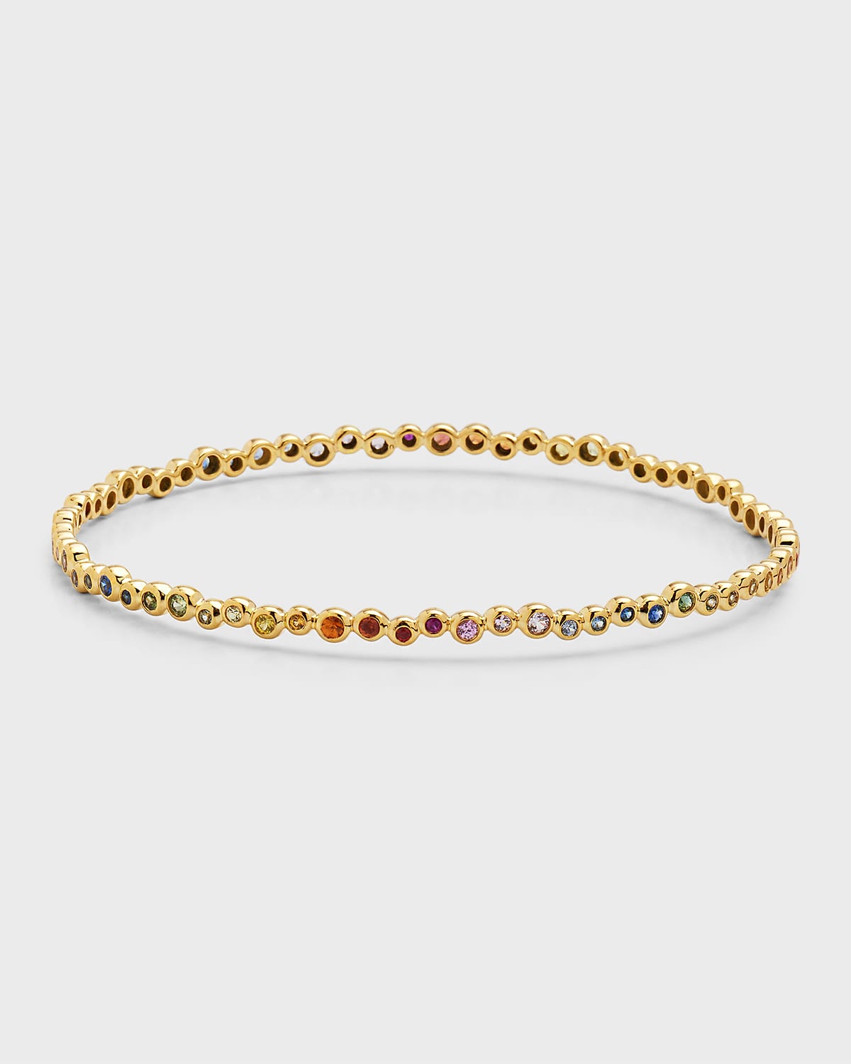 IPPOLITA 18K STARLET BANGLE IN SAPPHIRE RAINBOW