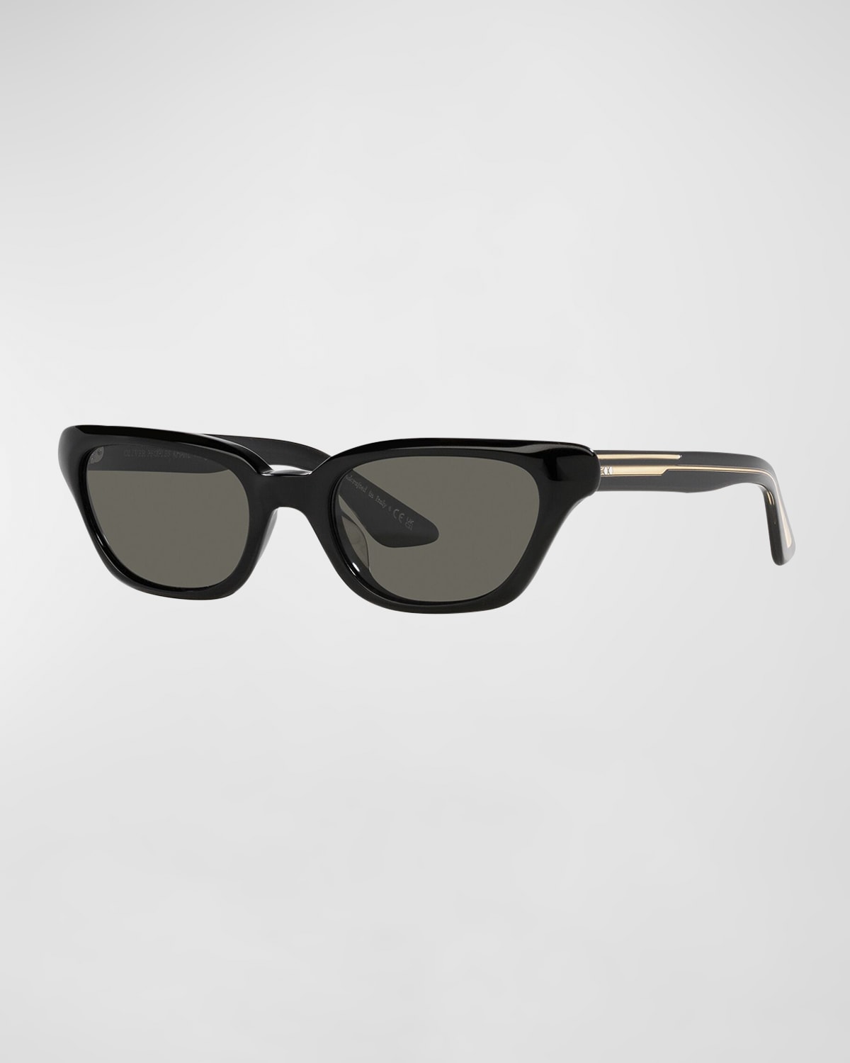 Khaite X Oliver Peoples X Oliver Peoples Acetate Cat-eye Sunglasses In Black 3