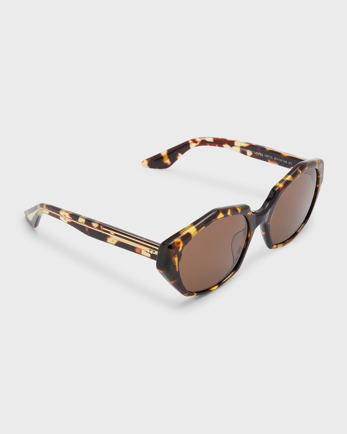 1971C Tortoise Round Acetate Sunglasses
