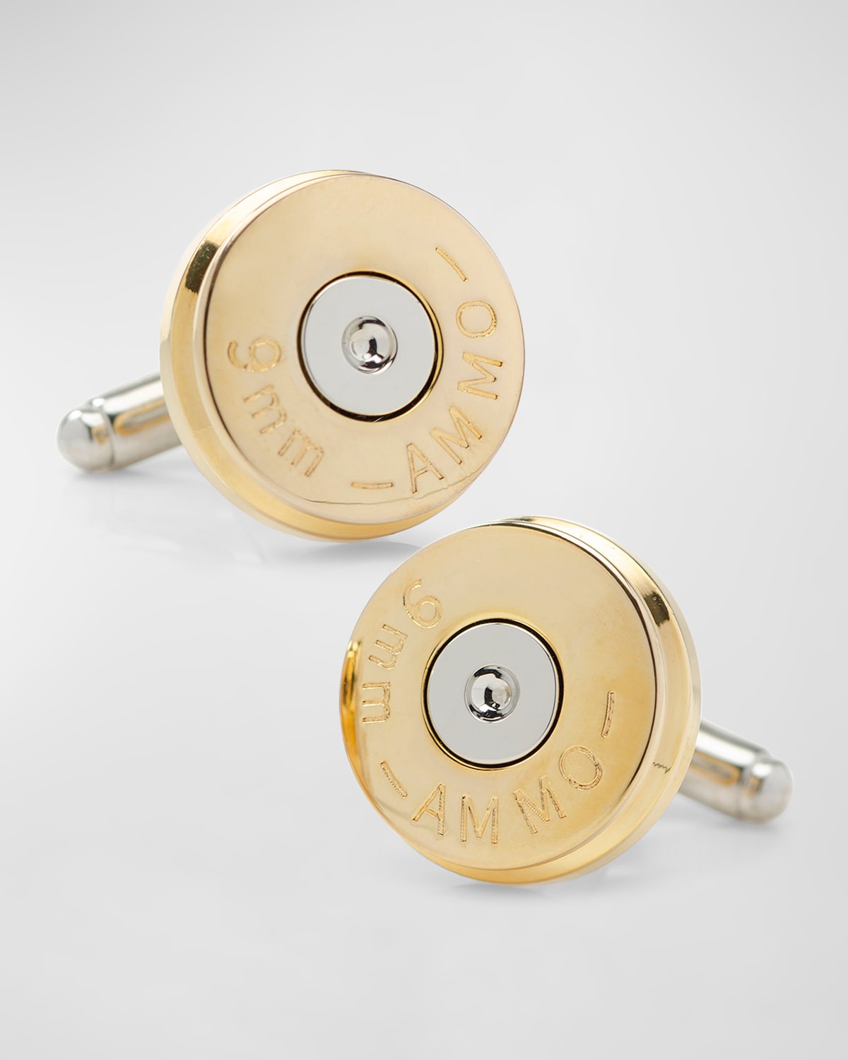 Cufflinks, Inc Men's Two-tone Bullet Cufflinks In Gold