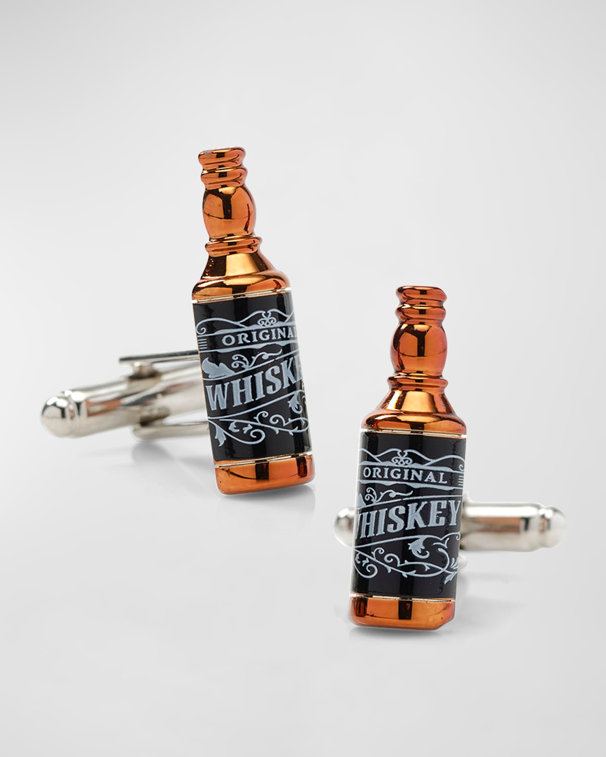 Cufflinks, Inc Men's Whiskey Bottle Cufflinks In Bronze