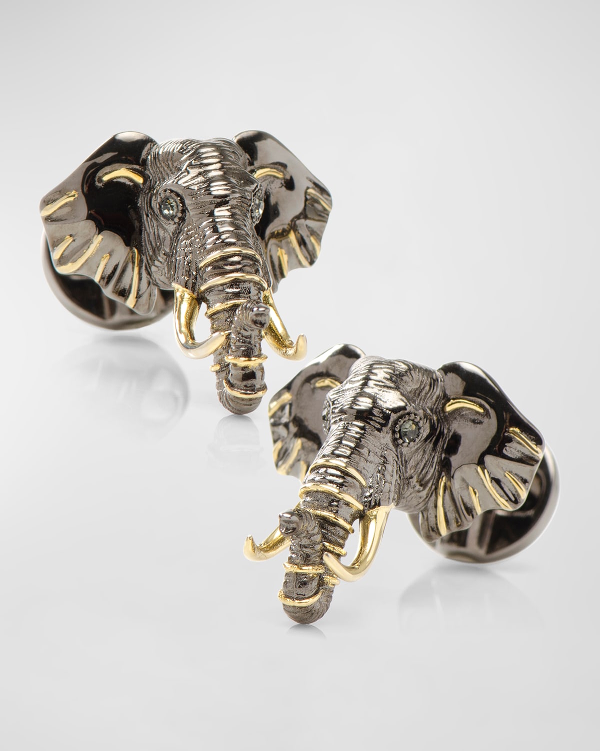 Cufflinks, Inc Men's Two-tone Elephant Cufflinks In Brown