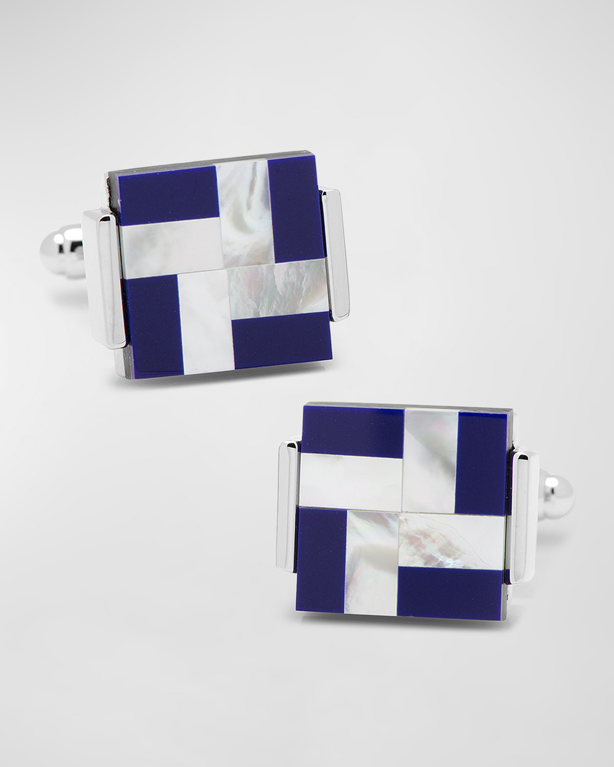 Cufflinks Inc. Men's Mother-of-Pearl and Blue Lapis Windmill Square Cufflinks