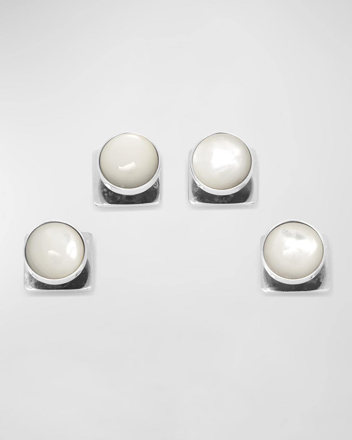 Cufflinks, Inc Men's Mother-of-pearl Shirt Studs In White