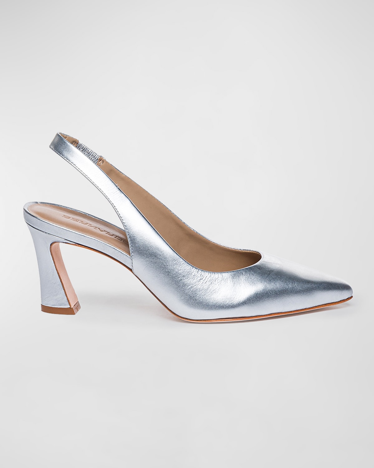 Bernardo Felicity Metallic Slingback Pumps In Silver