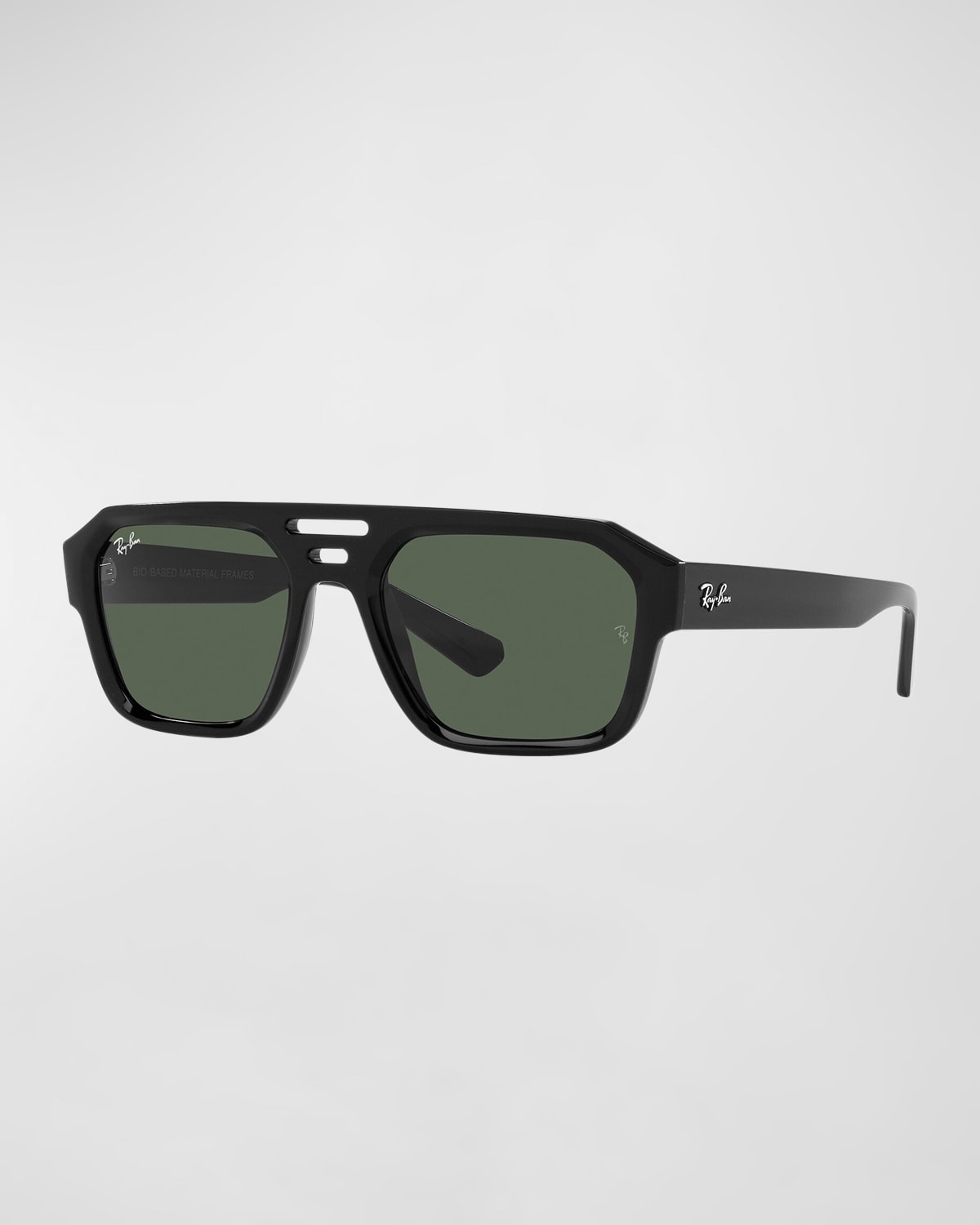 Shop Ray Ban Men's Corrigan Rectangle Sunglasses, 54mm In Black
