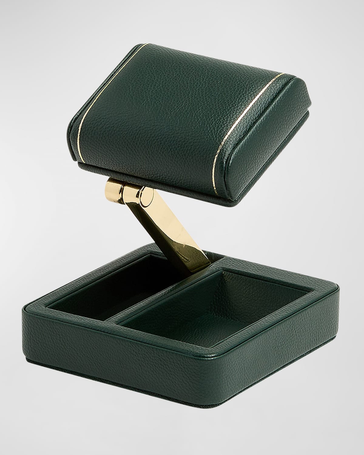Wolf British Racing Travel Watch Stand In Green / Gold