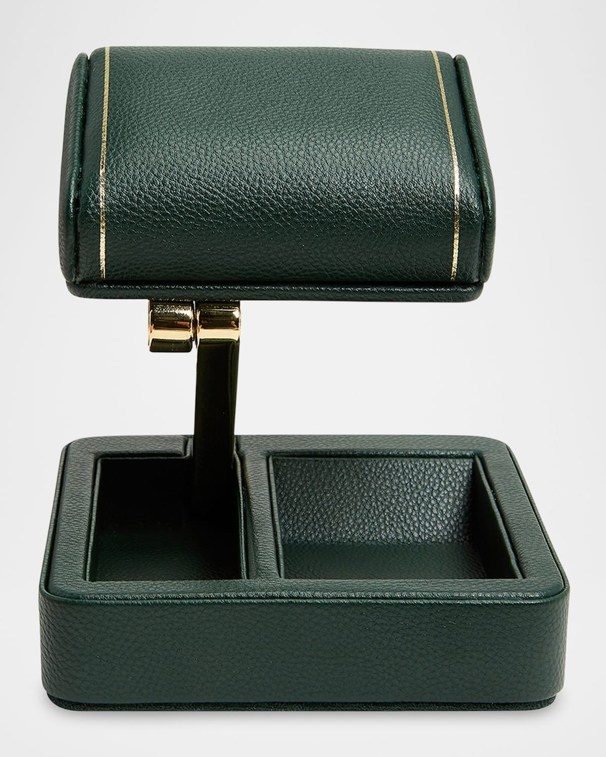 Wolf British Racing Travel Watch Stand In Green / Gold