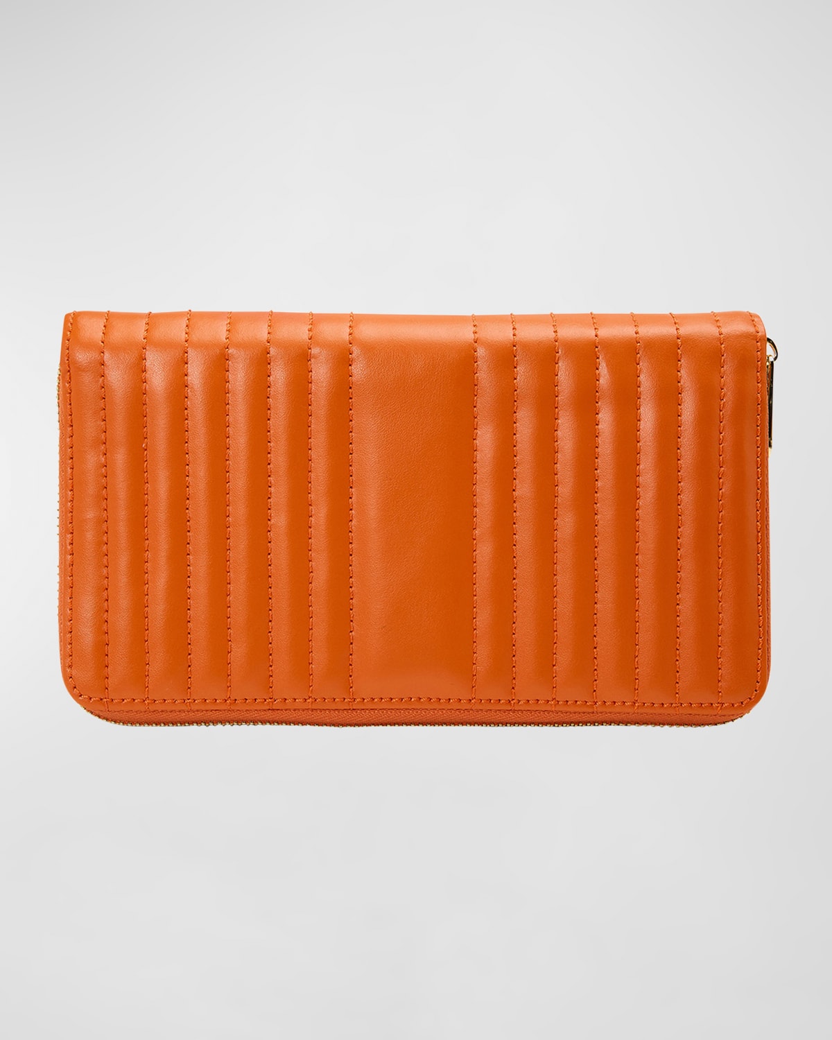 Wolf Maria Quilted Jewelry Portfolio Case In Tangerine