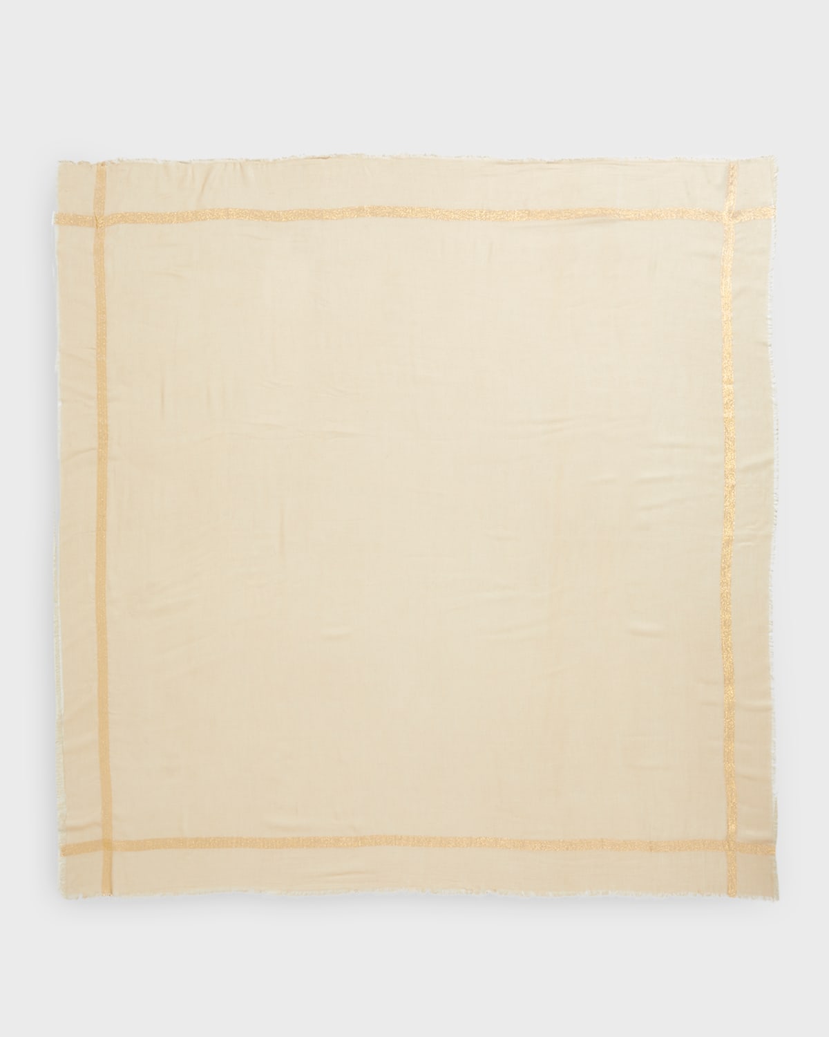Bindya Accessories Gauze Evening Scarf With Sequin Stripe In Beige