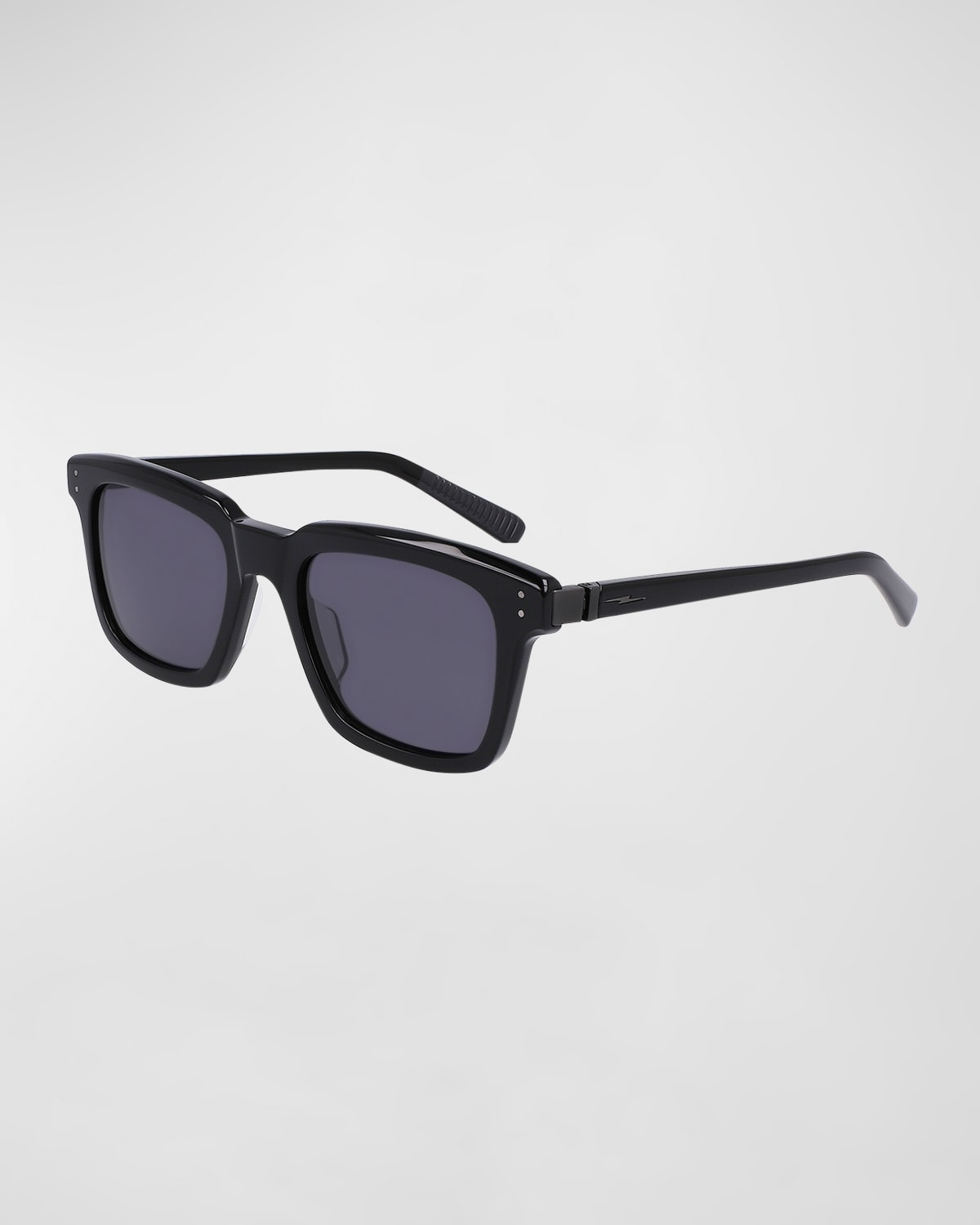 Shop Shinola Men's Rectangle Acetate Sunglasses In Black