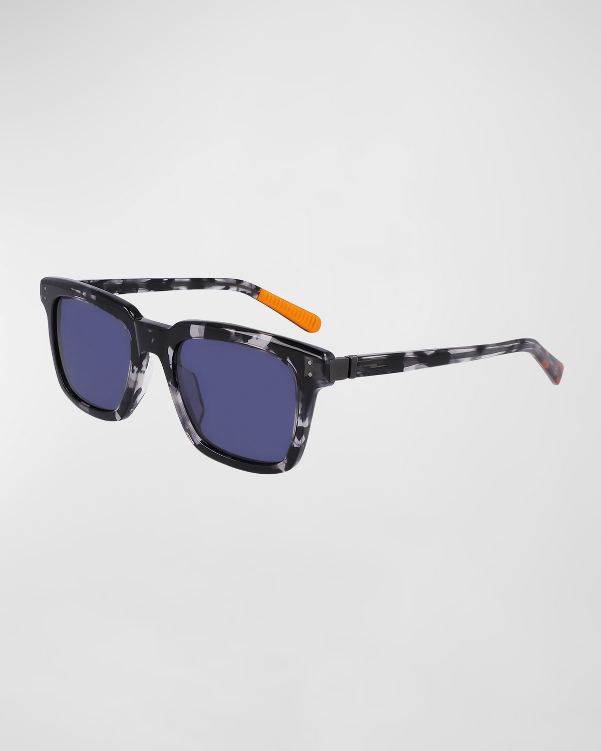 Shop Shinola Men's Rectangle Acetate Sunglasses In Black Tortoise