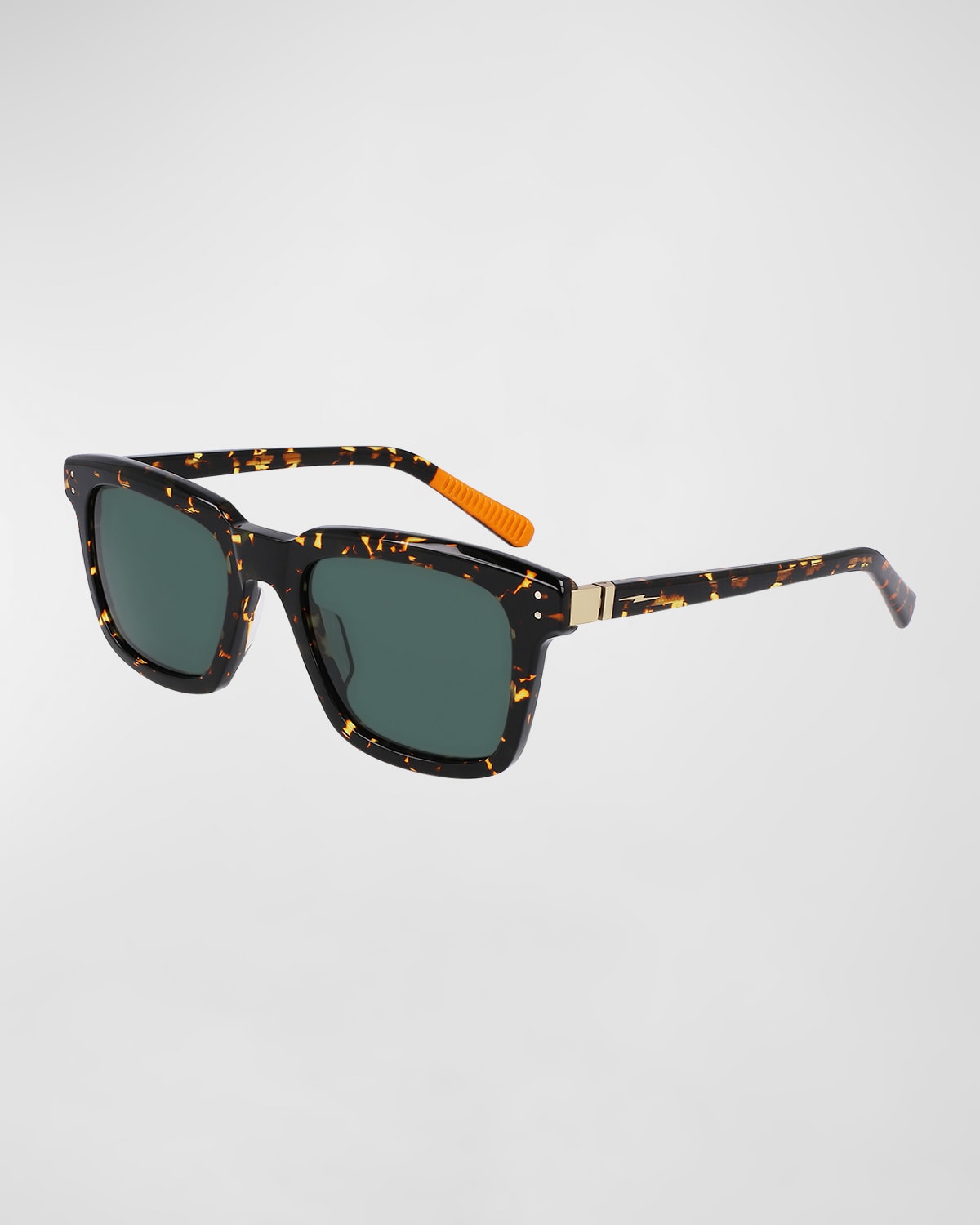 Shinola Monster 54mm Rectangular Sunglasses In Dark Amber Tortoi