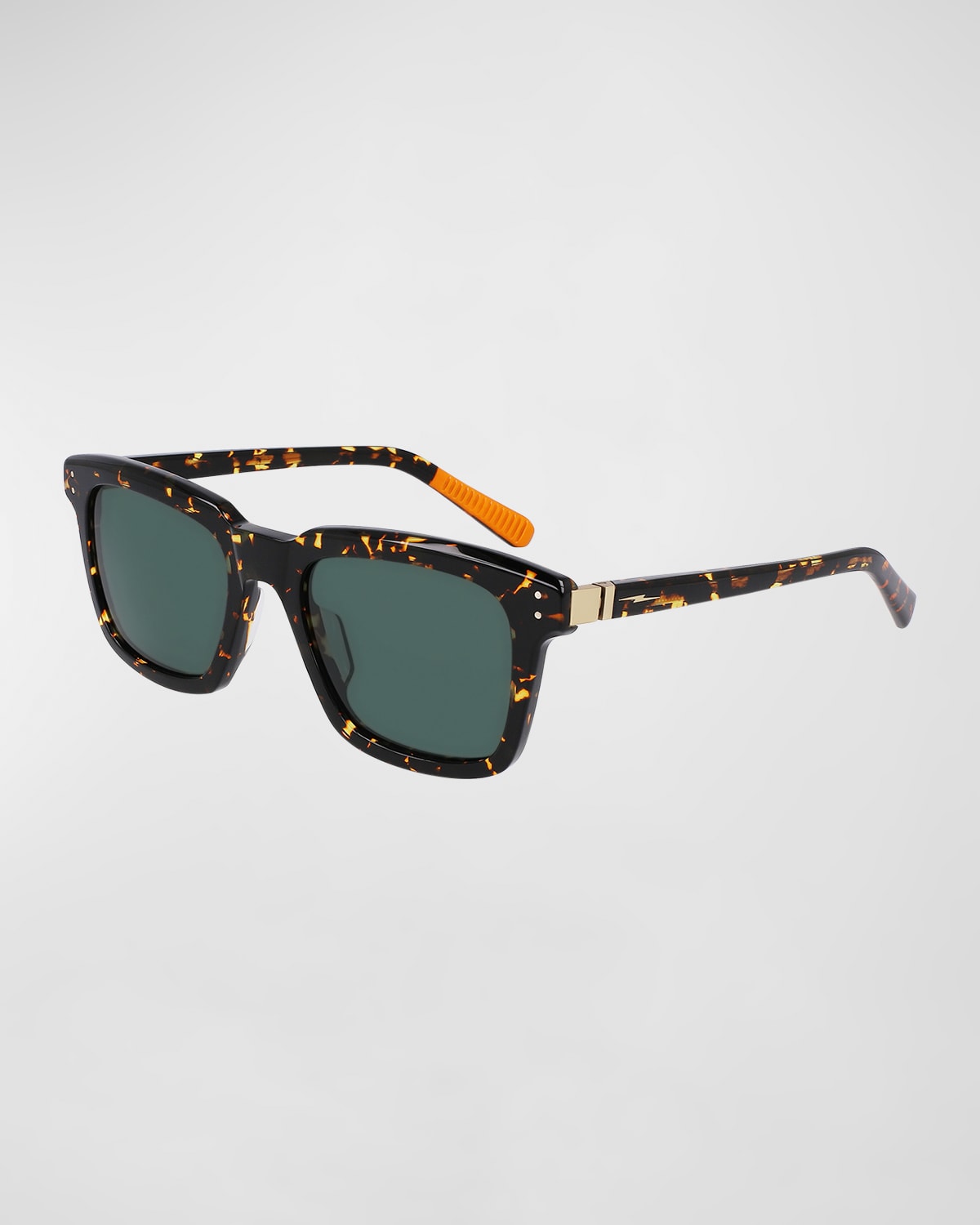 SHINOLA MEN'S RECTANGLE ACETATE SUNGLASSES