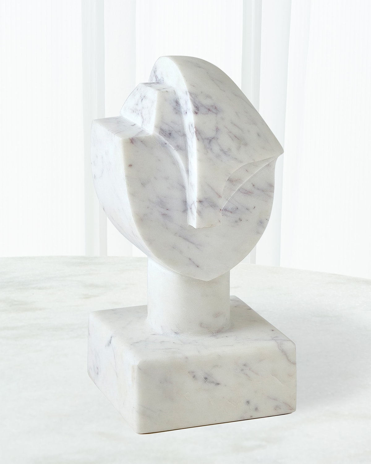 Global Views Mod Marble Portrait Bust