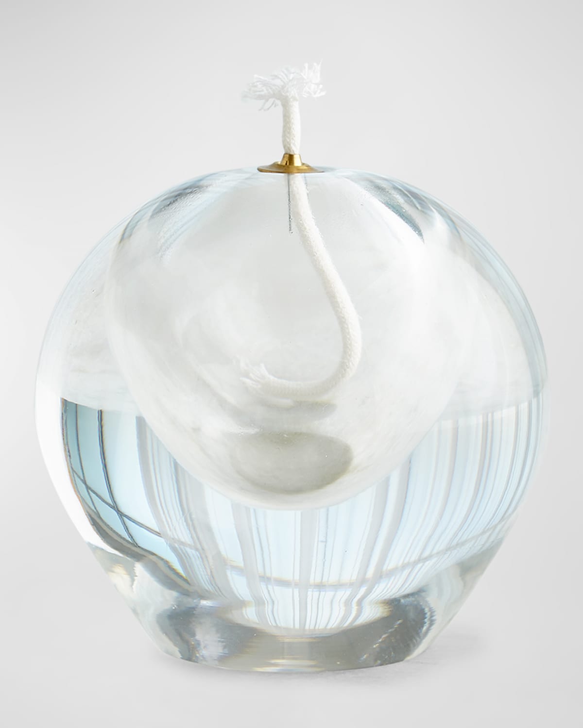 Global Views Daphne Clear Oil Candle, Large In Clear